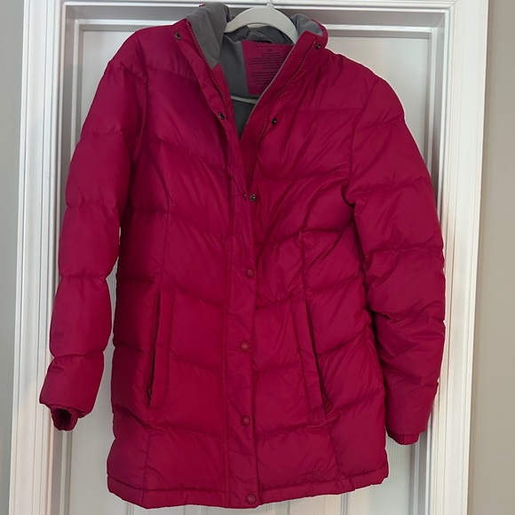 LL bean down hooded coat - Picture 1 of 9